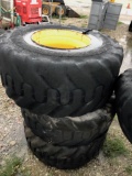 3 Over sized Tires and Wheels for Menzi Muck