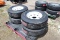 4 New ST225/75R15 Trailer Tires and Wheels