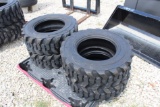 4 New Skid Steer 10-16.5 Loader Tires