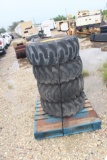 4 12-16.5 Solideal 8 Lug Skid Steer Loader Tires