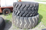 2 Very Big Tires - At Least 1 is a Loader Tire