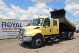 2007 International 4300 Crew Cab Mason Dump Truck