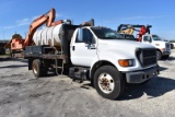2003 Ford F-650 Super Duty Flatbed Mixing Truck