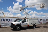 2008 Ford F-550 4x4 37.5ft Insulated Over Center Bucket Truck