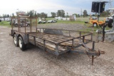 T/A Landscape Trailer with Ramp