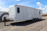 2008 Tri-Axle Enclosed Office and Restroom Trailer