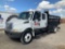 2002 International 4200 Crew Cab Flatbed Crane Truck