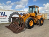 Hyundai HL740-3 Articulated Wheel Loader w/Root Rake