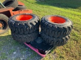 4 - 12-16.5 Skid Steer Wheels and Tires Unused