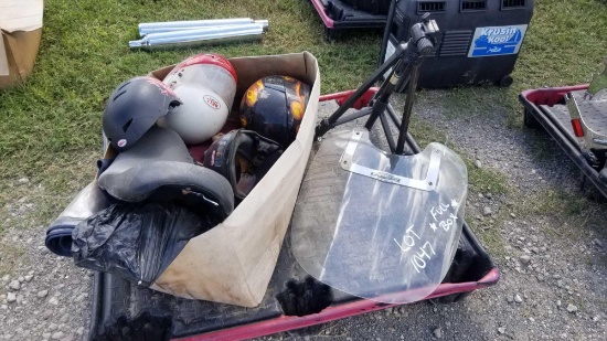Misc Pallet of Motorcycle Items and TRIPOD Stand