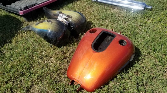 2 Custom Motorcycle Fuel Tanks