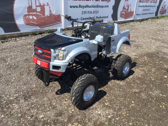 Custom Gas Powered Fisher Price F-150 4 Wheeler