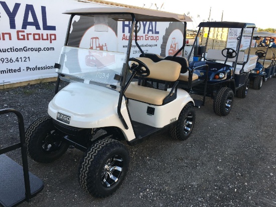 2014 E-Z-Go 48V 4 Passenger Lifted High Speed Golf Cart