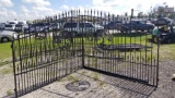 16FT Powder Costed Tree of Life Swing Gates with Posts