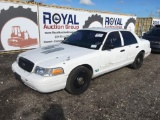 2007 Ford Crown Vic 4 Door Police Cruiser