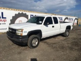 2006 Chevrolet Silverado 2500 4X4 Extended Cab Pickup Truck