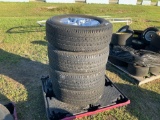 4 Michelin LT 265/70R18 Tires and 8 Lug GMC Wheels