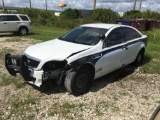 2012 Chevrolet Caprice 4 Door Police Cruiser Wrecked