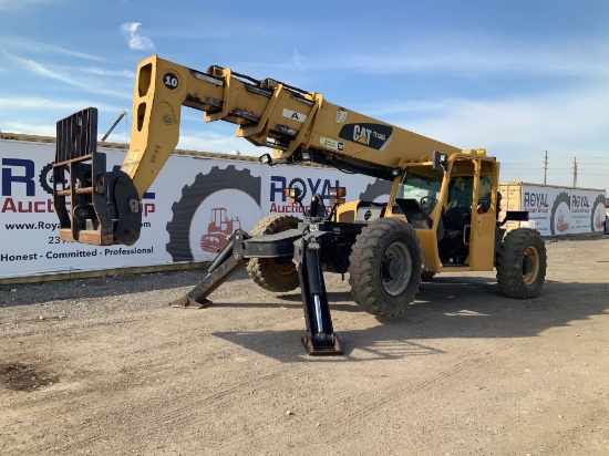 2008 Caterpillar TL1055 10,000lb Low Riding Cab Telescopic Forklift