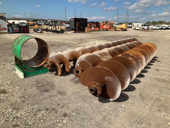 66ft x 33inch Horizontal Boring Augers and Guide