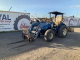 New Holland TN60A Tractor Loader with Box Blade