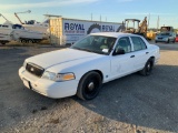 2010 Ford Crown Vic 4 Door Police Sedan