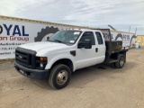 2008 Ford F-350 Extended Cab 4x4 Dually Flat Bed Pickup Truck