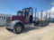 2010 International Paystar Tri-Axle Flatbed Logging Truck