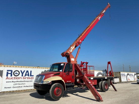 2003 International 4300 70FT 34,000lb Crane Boom Truck