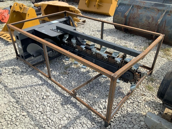 Unused Wolverine 60in Hydraulic Skid Steer Trencher Attachment