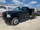 2002 Ford F-550 Extended Cab Flatbed Pickup Truck