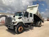 2008 International 7300 Crew Cab Mason Dump Truck