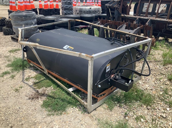Unused 72in Box Sweeper Skid Steer Attachment