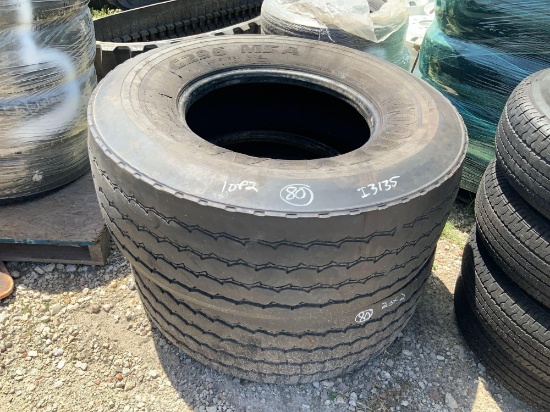 Two Goodyear 425/65R22.5 Tires