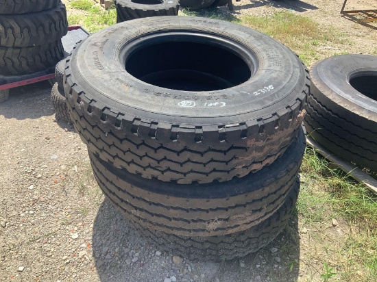 Three 315/80R22.5 Tires