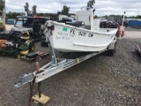 1989 RCZ 22FT Center Console Mullet Boat with Trailer