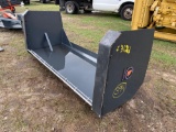 Unused 84in Skid Steer Box Blade/Snow Push Box