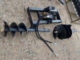 Unused Wolverine Skid Steer Auger with 2 Bits