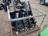 Unused Skid Steer Auger with 3 Bits