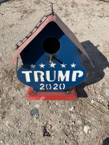 Trump 2020 metal bird house