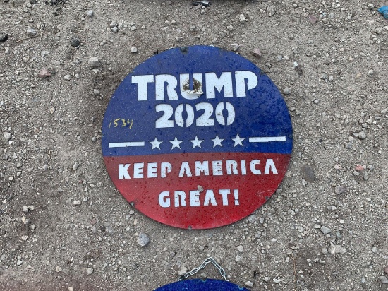 Trump 2020 Metal Sign