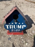 Trump 2020 metal bird house