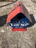 Trump 2020 metal bird house