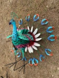 Peacock Yard Art