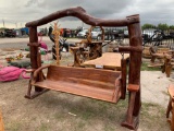 Large Teak Wood Swing