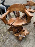 Teak Wood Bar Stool