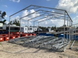 Five Truss Metal Building w/ 11ft Extension