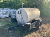 Homemade Trailer with Water Tank Attached