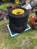 2 Used Tractor Tires w/ Wheels