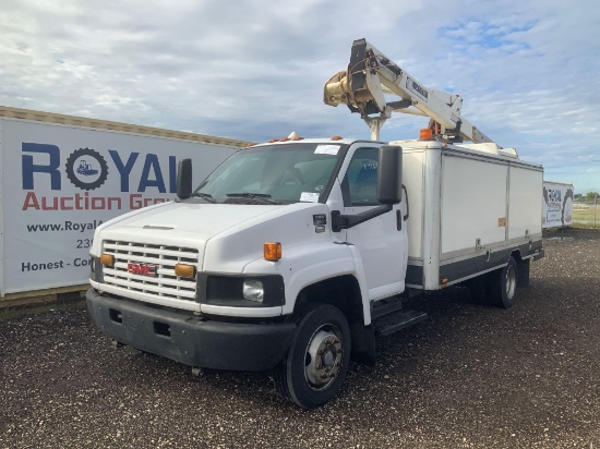 2007 GMC C5500 42FT Versalift Ladder Sign Bucket Truck
